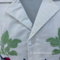 Design da ricamo da uomo in cotone in cotone casual camicia casual